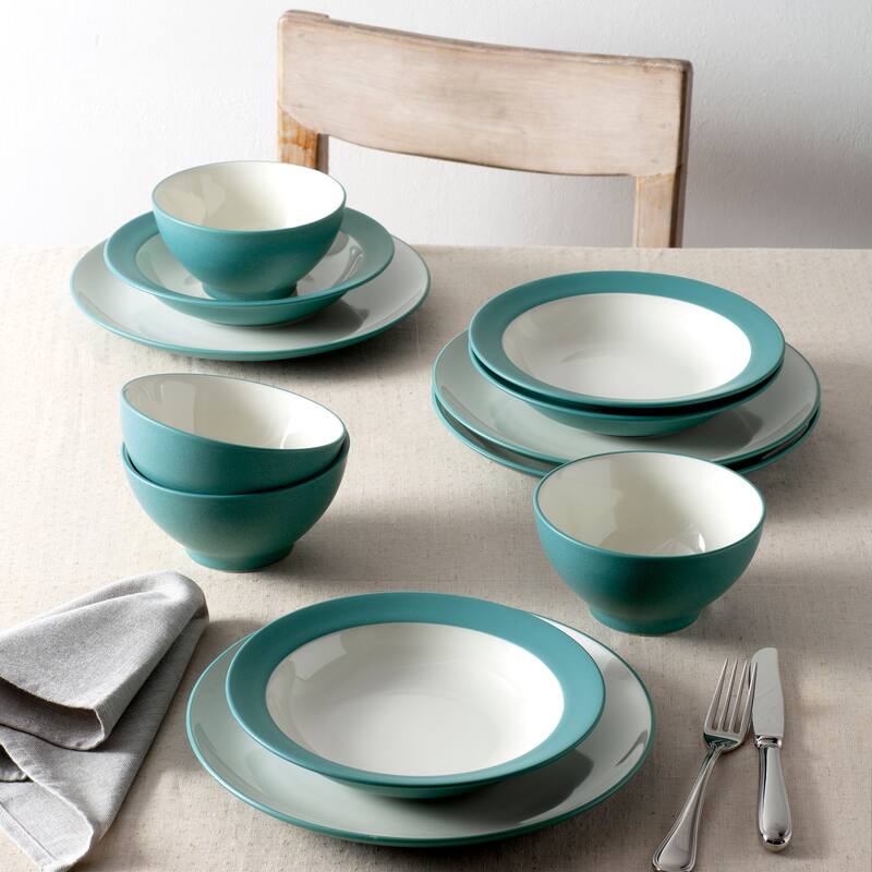 Noritake Colorwave 12-Piece Coupe Dinnerware Set, Service For 4