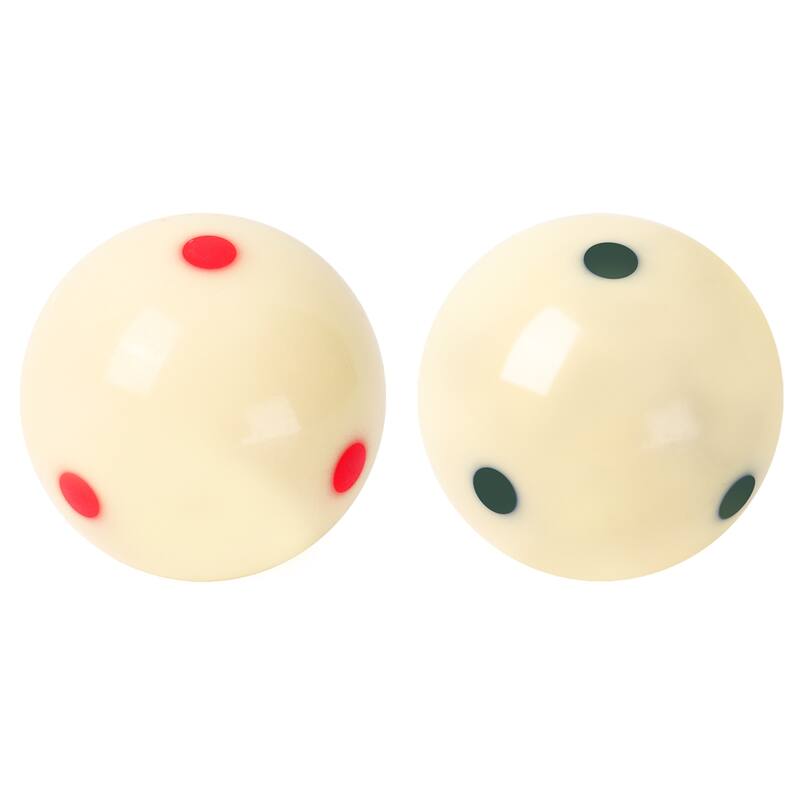 GSE™ 2-Pack 2-1/4" Billiard/Pool Table Training Pool Cue Balls - Green&Red