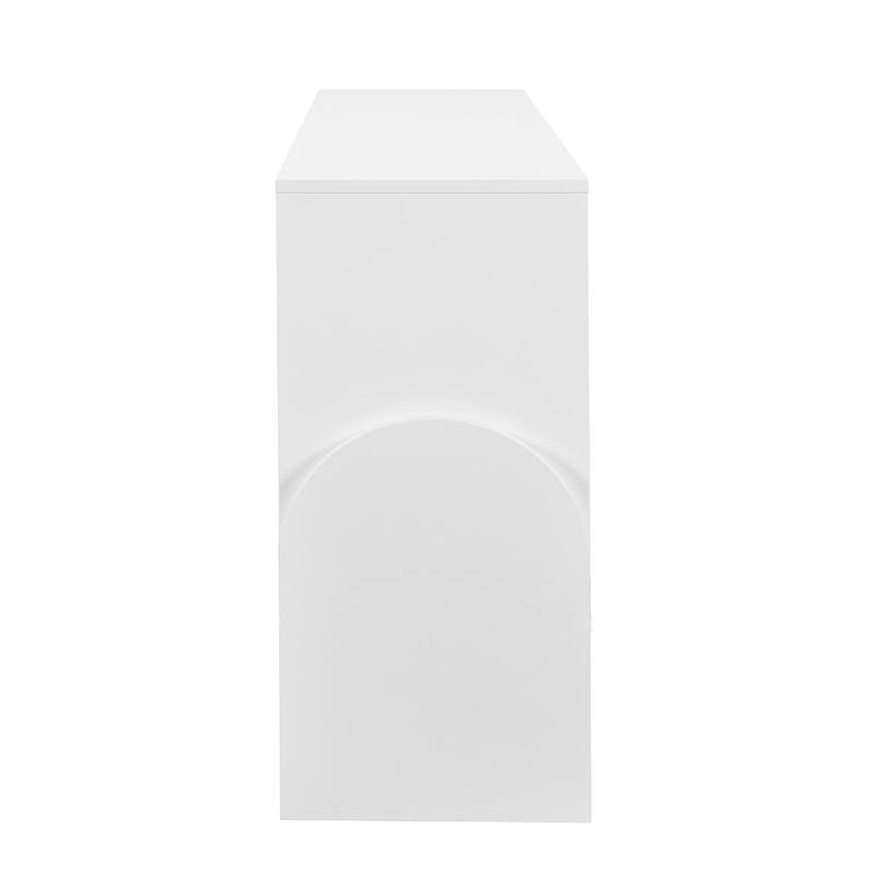 Four-Door Metal Handle Storage Cabinet