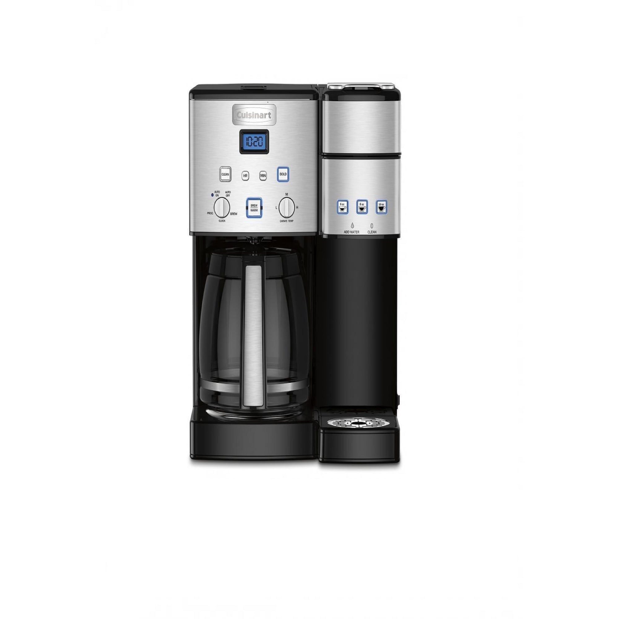 Cuisinart Stainless Steel Coffee Center Combo Coffee Maker (Black) with Serve  KCup & Stainless Steel 