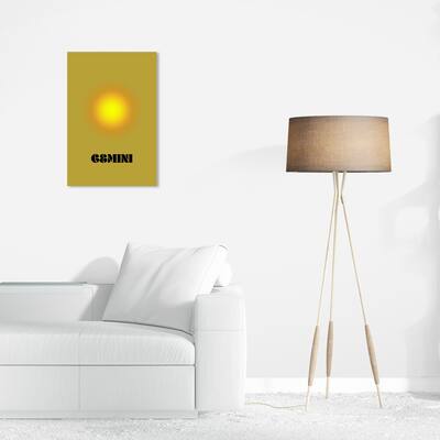 Wynwood Studio Canvas Spiritual and Religious Aura Gemini Yellow and Modern & Contemporary Wall Art Canvas Print