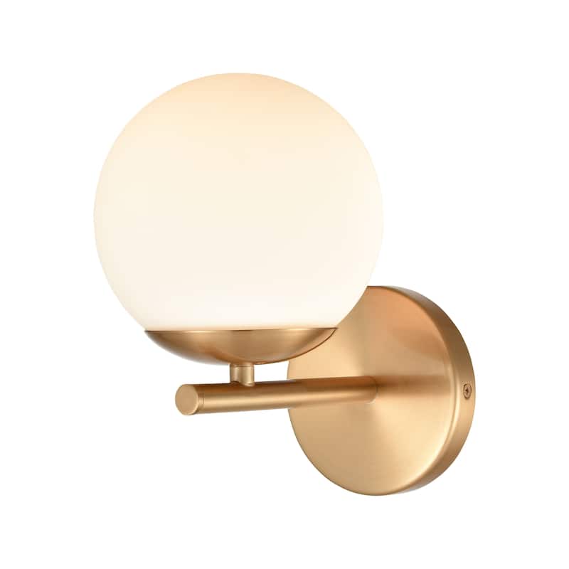 Elk Home Hollywood Blvd. Satin Brass With Opal Glass 1 Light Vanity