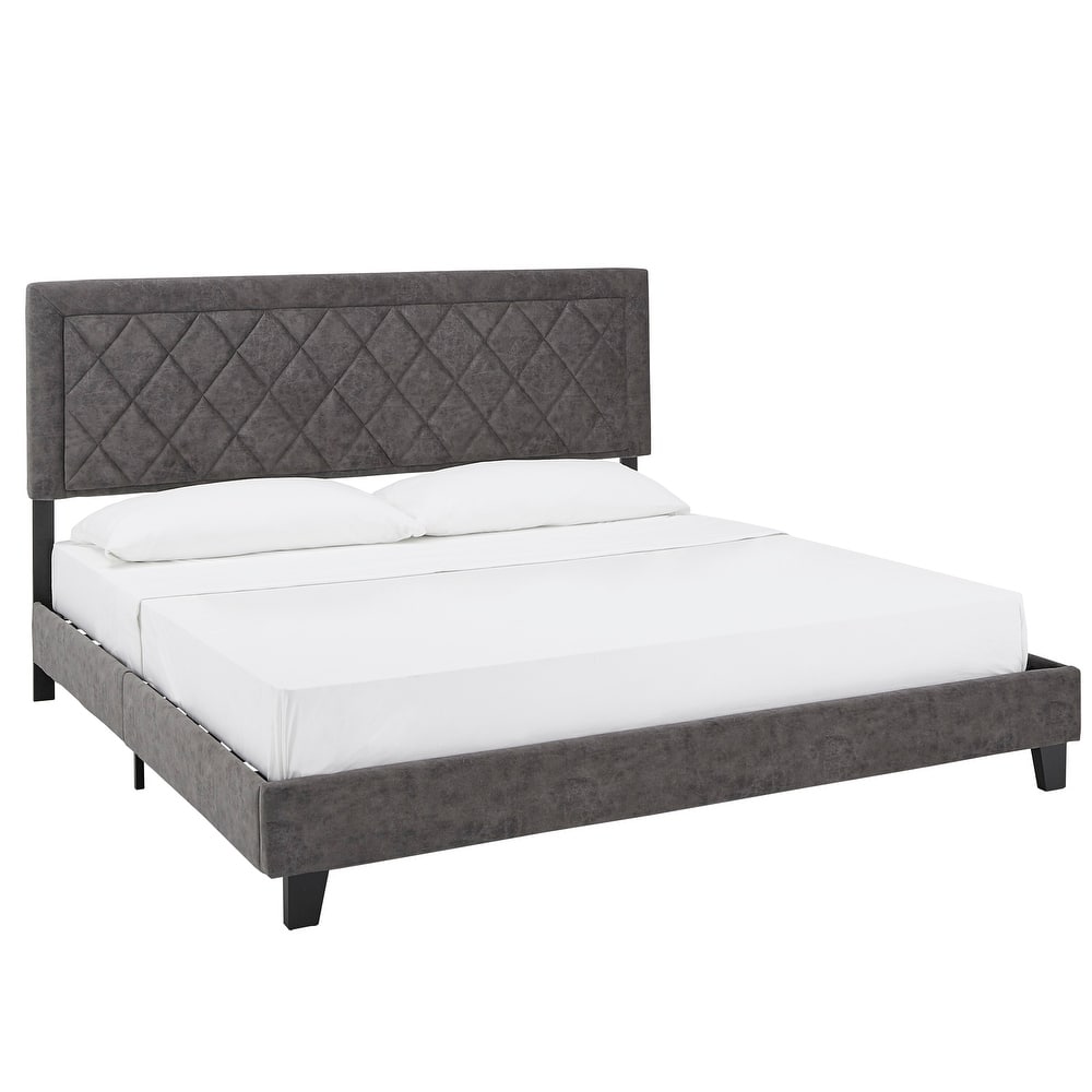 Dartington Velvet Fabric Platform Bed by iNSPIRE Q Modern