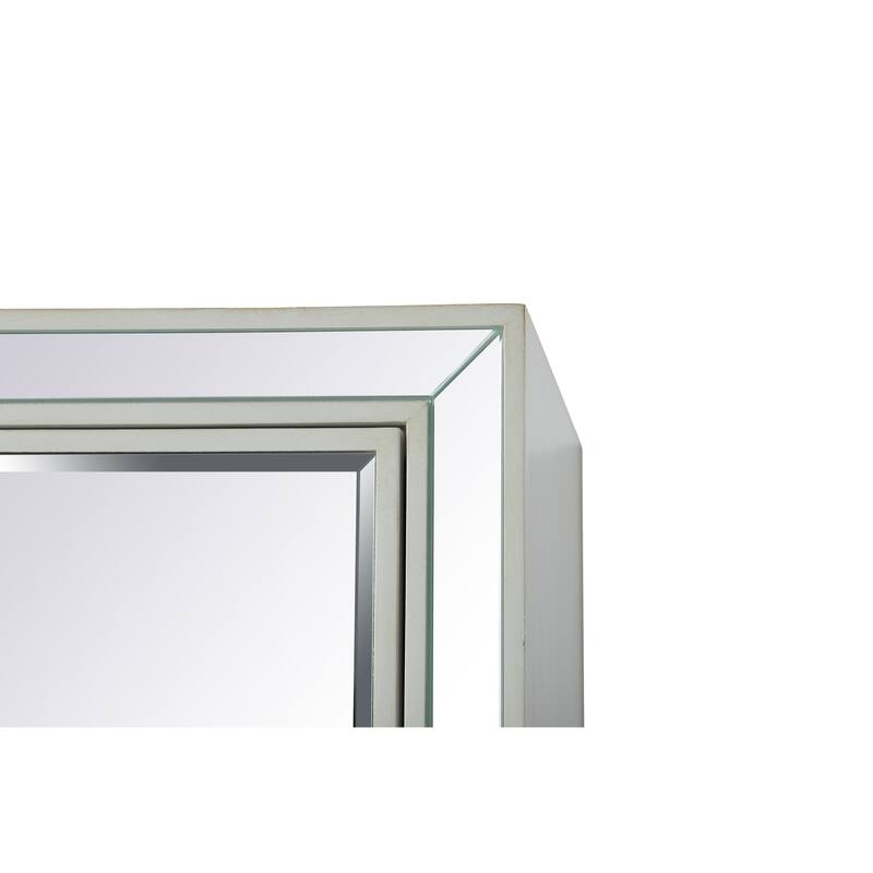 Mirrored Armoire with Drawers