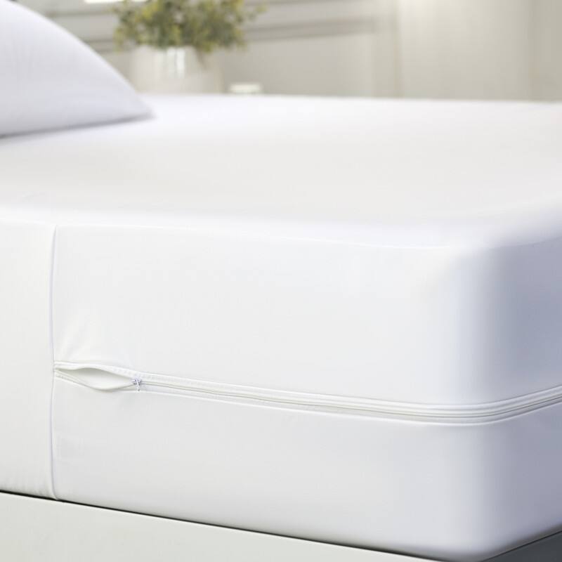 Becky Cameron Zippered Bed Bug Mattress Encasement - White
