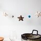 preview thumbnail 4 of 2, Stars Garland Baby Nursery Room Decor, Grey/Blue