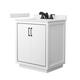 Option White / White Quartz Top / Matte Black Hardware