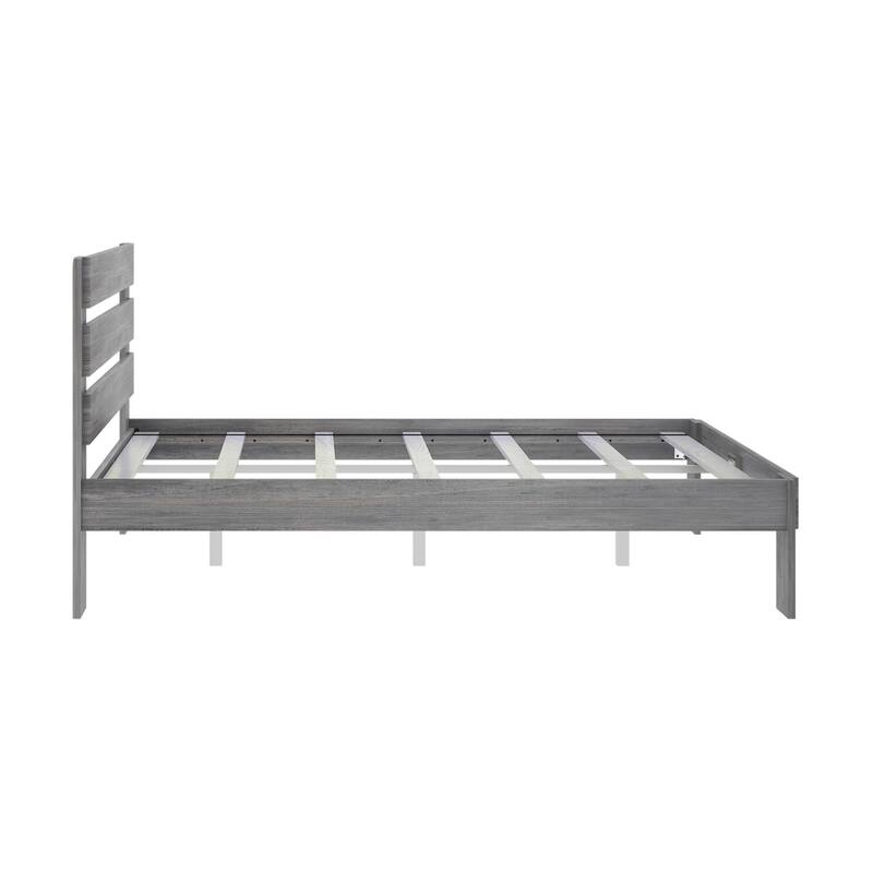 Plank and Beam Farmhouse Queen Bed with Plank Headboard