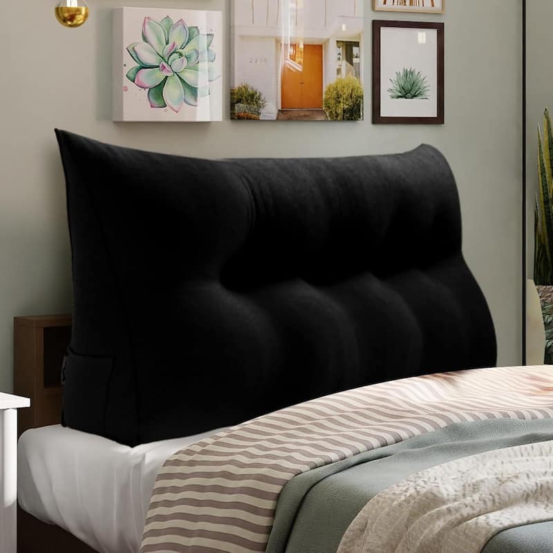WOWMAX Bed Rest Wedge Reading Pillow Headboard Back Support Cushion