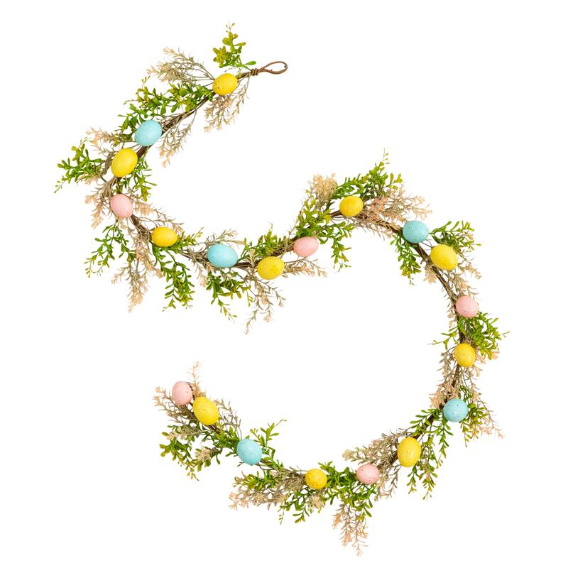 6-ft Artificial Easter Egg Garland