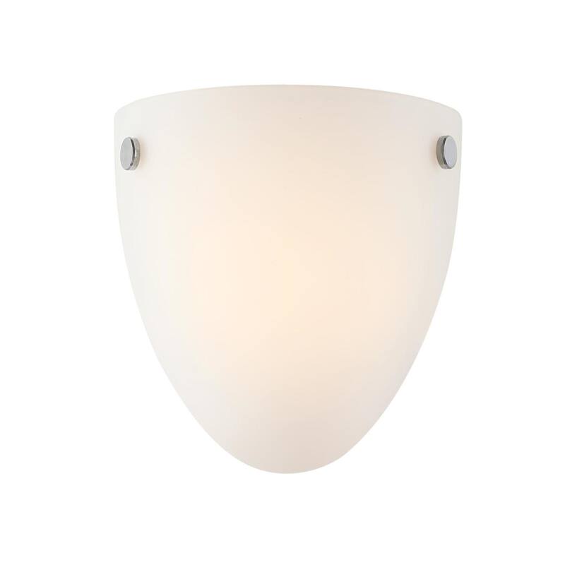 Westinghouse Lighting Lehigh One Light, 9 Watt LED Indoor Wall Fixture,Selectable, Brushed Nickel Finish, Frosted Glass