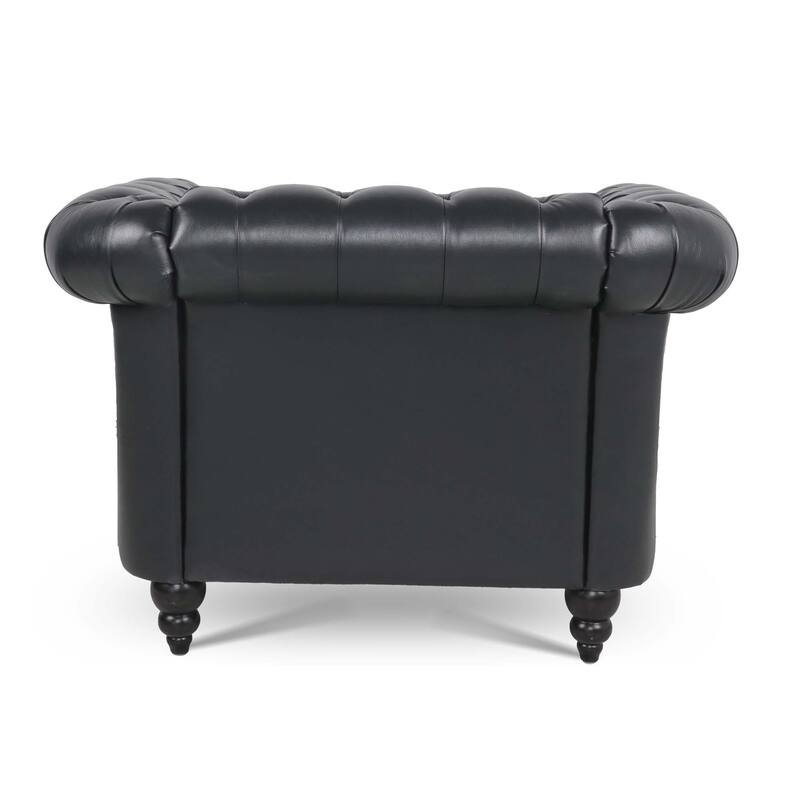 1-Seater Sofa with Soft PU Leather, Pocket Springs, Birch Legs for Living Room
