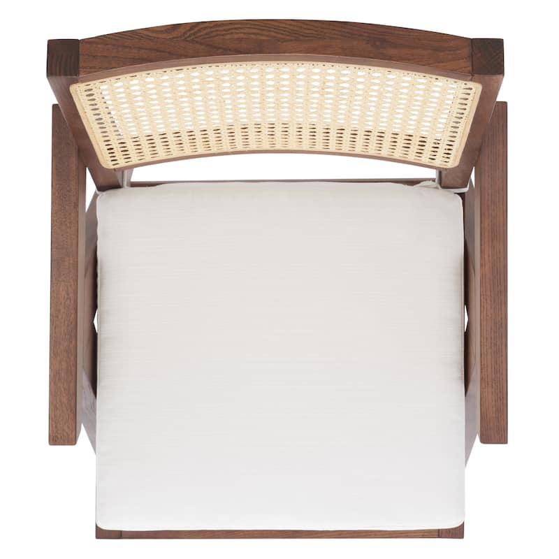 SAFAVIEH Couture Maiju Rattan Arm Chair - 21 In. W x 23 In. D x 34 In. H - 21Wx23Dx34H