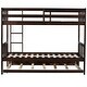 preview thumbnail 11 of 13, Solid Wood Detachable Twin Over Twin Bunk Beds with Trundle,Safety Rail and Ladder For Home