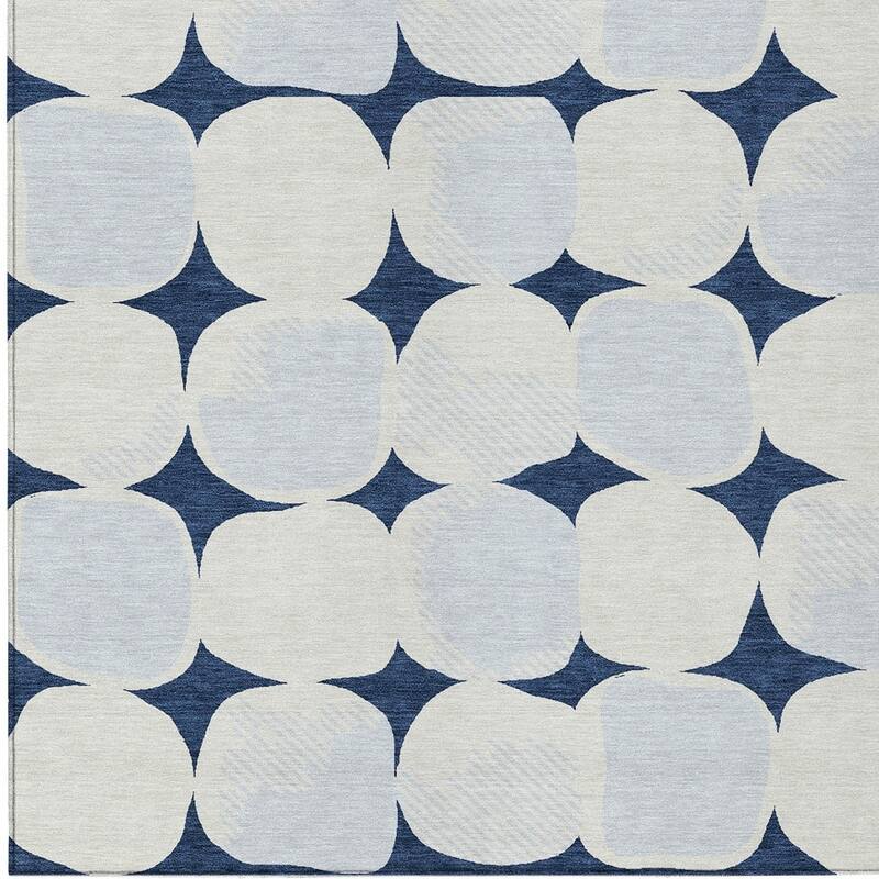 HomeRoots Abstract Transitional Rectangle Outdoor Rug
