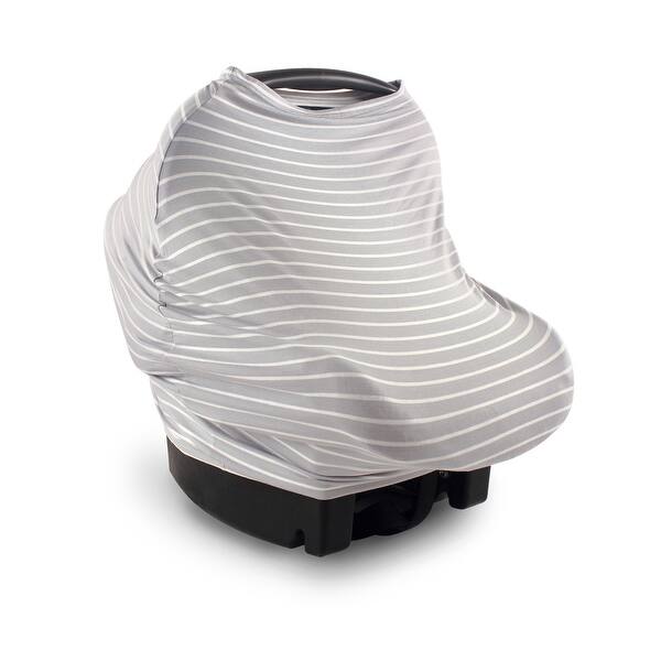 slide 1 of 1, Yoga Sprout Baby Unisex Multi-use Car Seat Canopy, Gray Stripe, One Size - Gray Stripe Gray Stripe