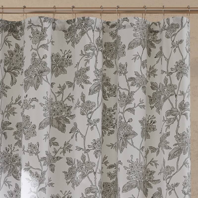 Brooklyn Loom Mila Floral Shower Curtain