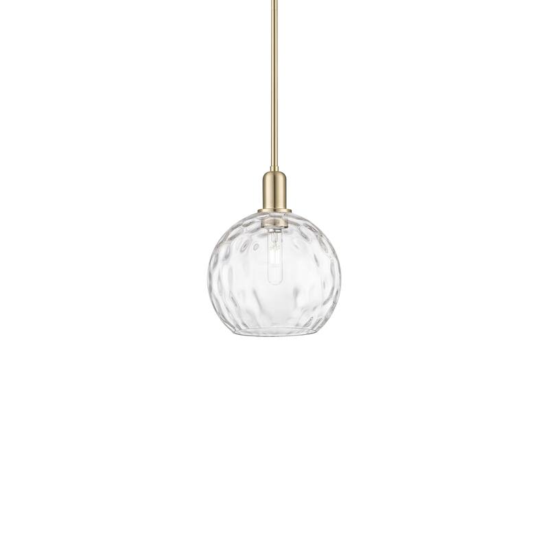 Innovations Lighting 716-1S-13-10 Athens Water Glass Pendant Athens - Champagne Bronze / Clear Water Glass