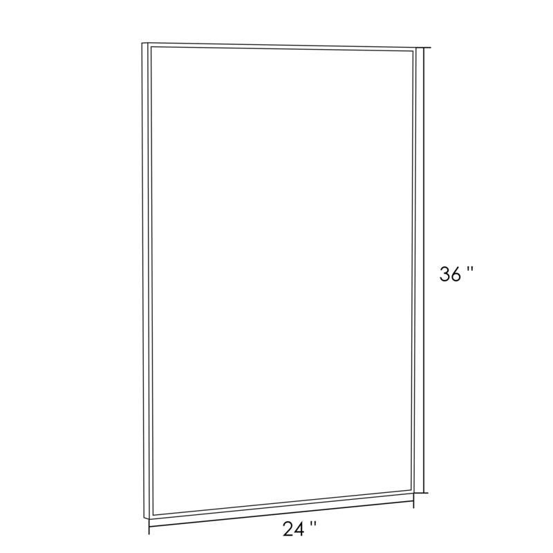 QuivaraView Wall Mounted Aluminum Frame Bathroom Vanity Mirror