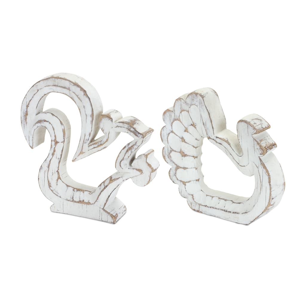 Turkey and Squirrel Outline (Set of 2)