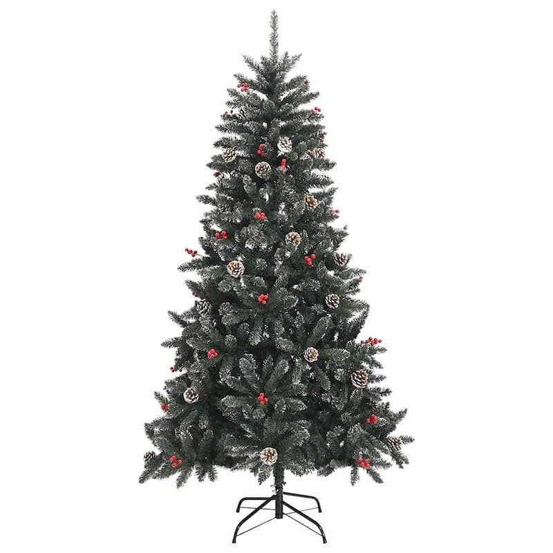 vidaXL Artificial Christmas Tree Green PVC