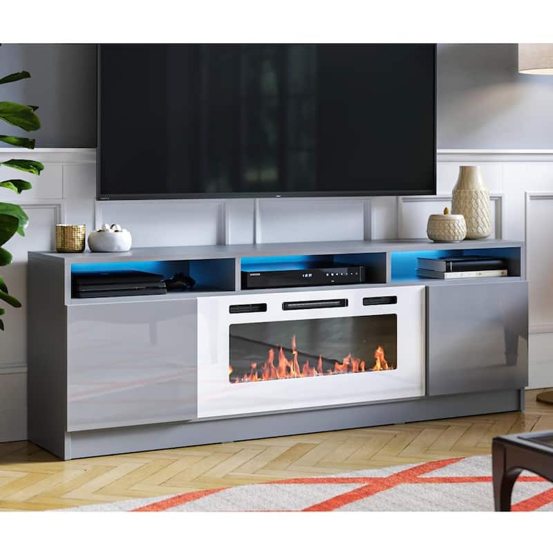 Reno WH05 Electric Fireplace Modern 63" TV Stand