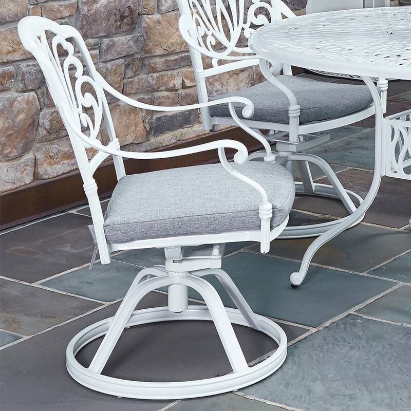 Capri Outdoor Swivel Rocking Chair by homestyles - White