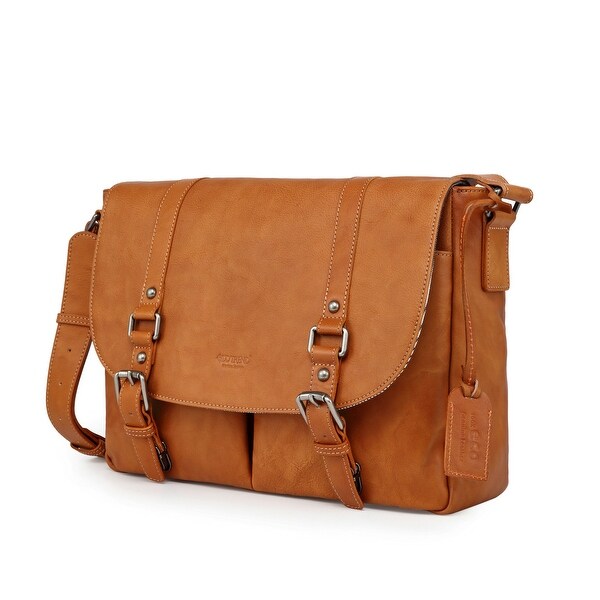 genuine leather messenger bag