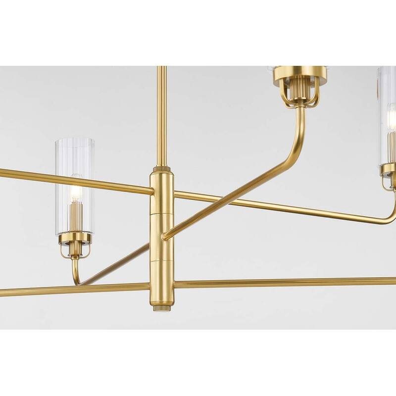 Hudson Valley Lighting 9306 Halifax 6 Light 48" Wide Chandelier