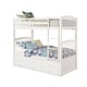 preview thumbnail 5 of 13, Modern Design Wood Bunk Bed with Ladder, Multifunctional Trundle Bunk Bed with Drawers, White