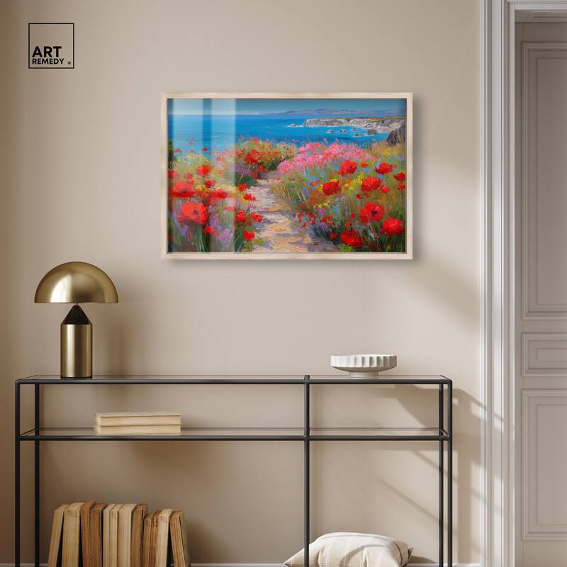 Ocean View Bloom I Shadowbox by Art Remedy