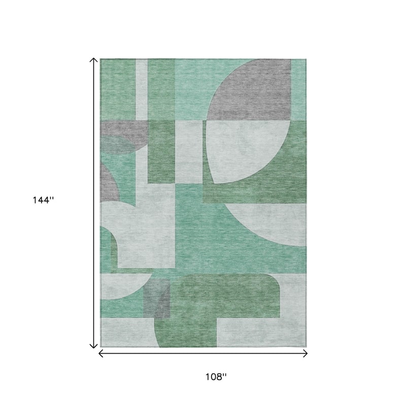 HomeRoots Geometric Modern Rectangle Outdoor Rug