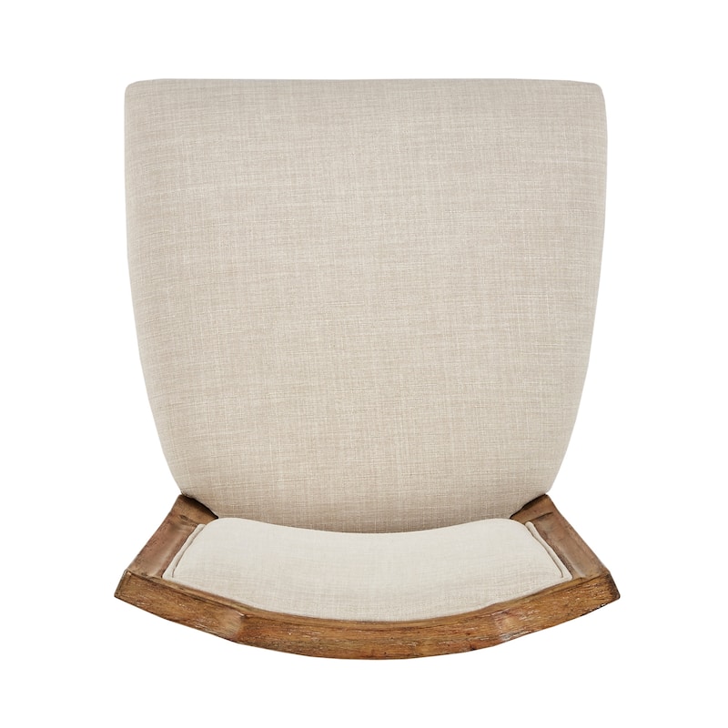 Deana Ornate Linen Dining Chairs (Set of 2) by iNSPIRE Q Artisan