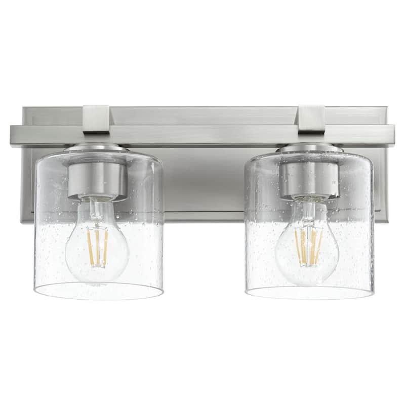 Quorum International 2 Light 8" Tall Wall Sconce - Satin Nickel