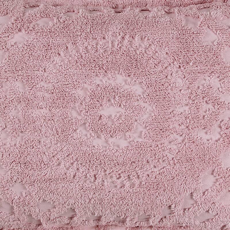 Better Trends Chenille Bedspread Set 100% Cotton Lightweight Soft Floral Bedding Design Tufted Coverlet Washable Rio Collection