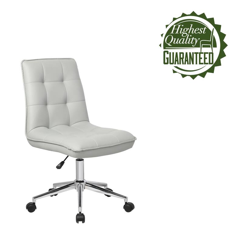 Porthos Home Leona Adjustable Steel and Faux Leather Office Chair