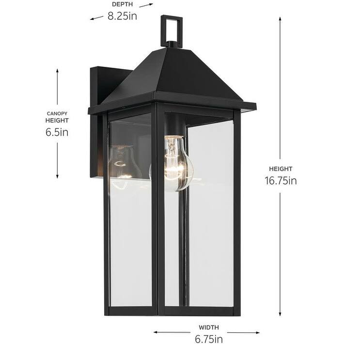 Kichler 59158 Prin 17" Tall Outdoor Wall Sconce