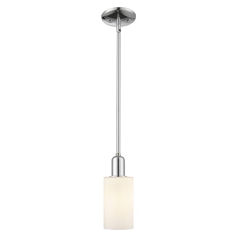 Innovations Lighting Endless Possibilities Arcadia - Clymer - 1 Light 4" Stem Hung Mini Pendant - Polished Chrome/Matte White