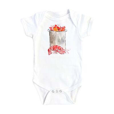 Crawfish Alone - Baby Boy Girl Clothes Infant Bodysuit Funny Cute Newborn