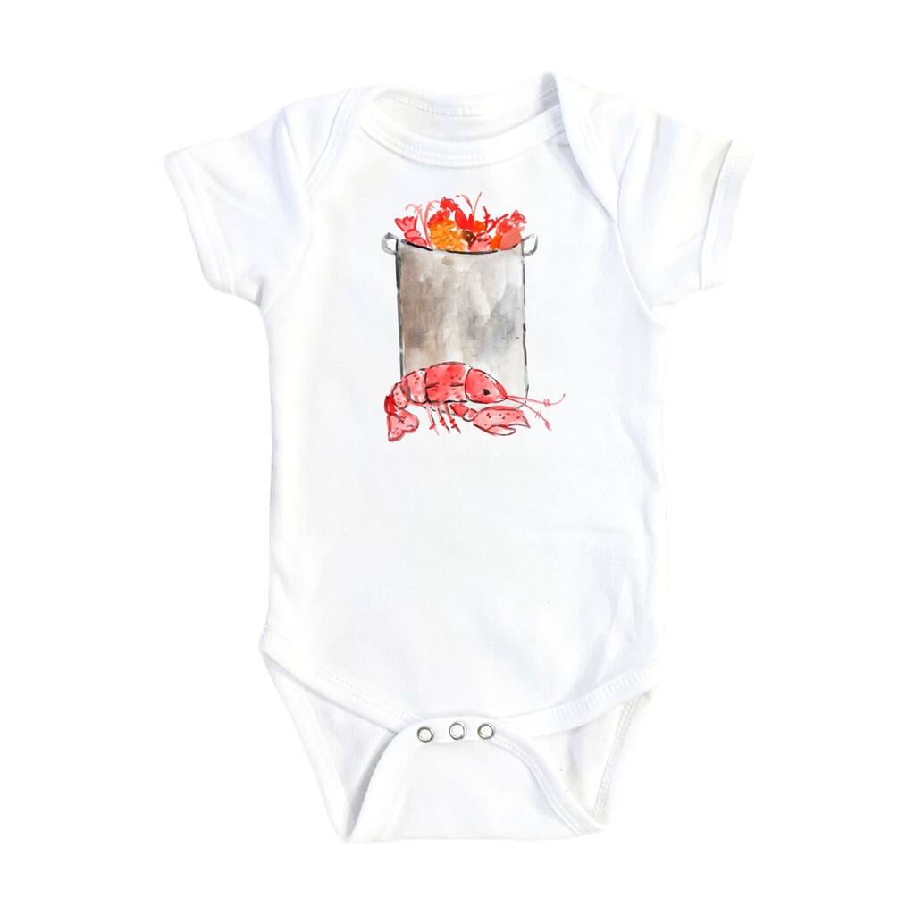 Crawfish Alone - Baby Boy Girl Clothes Infant Bodysuit Funny Cute Newborn