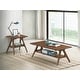 preview thumbnail 17 of 38, Roundhill Furniture Arona Mid-Century Modern Wood 3-Piece Coffee Table Set