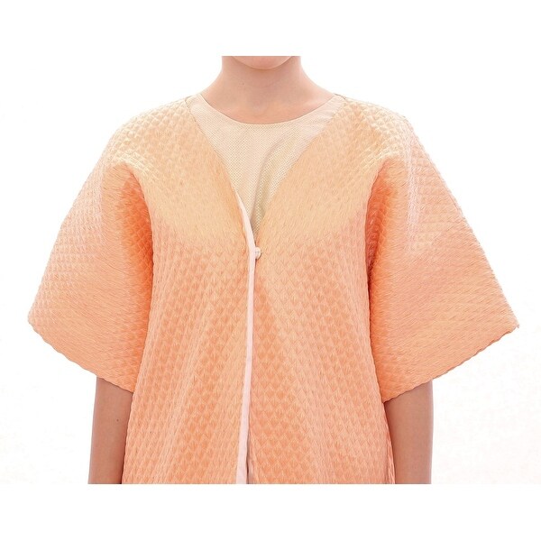 pink short sleeve jacket