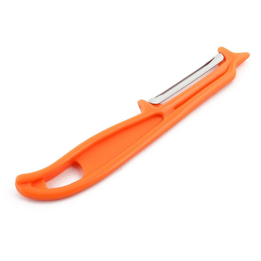 Plastic Handle Fruit Vegetable Peeler Peeling Tool Cutter Light -  Silver,Orange - 6 x 0.7(L*W) - Bed Bath & Beyond - 28785124