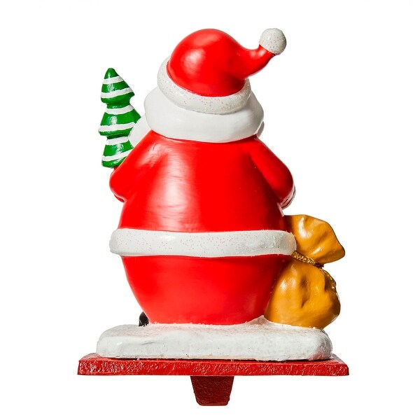 Glitzhome Resin Santa Snowman Penguin Gnomes with JOY