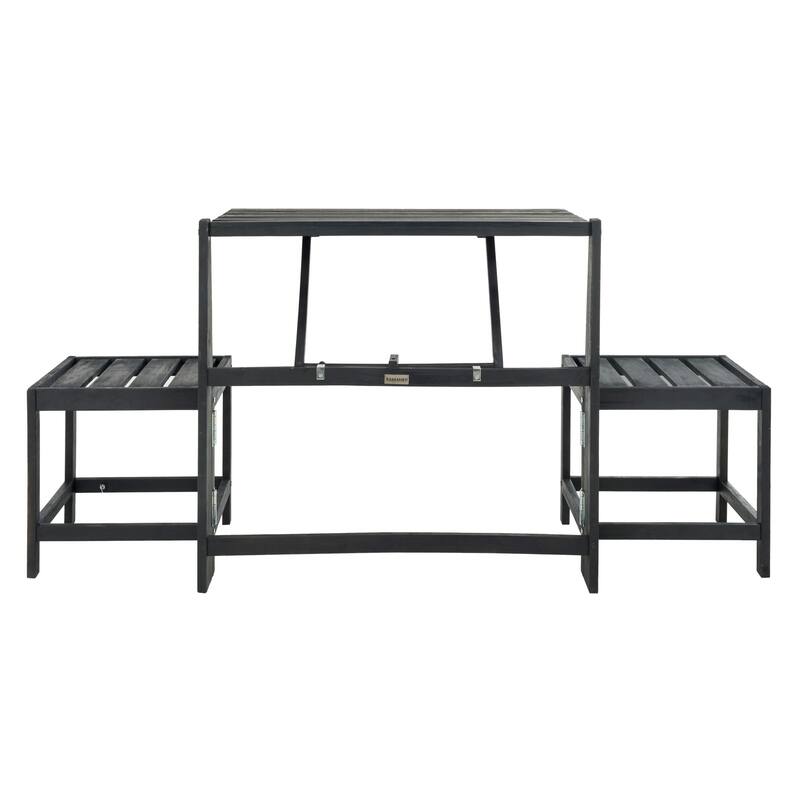 SAFAVIEH Outdoor Amina Transformer Bench - 63Wx20Dx32H