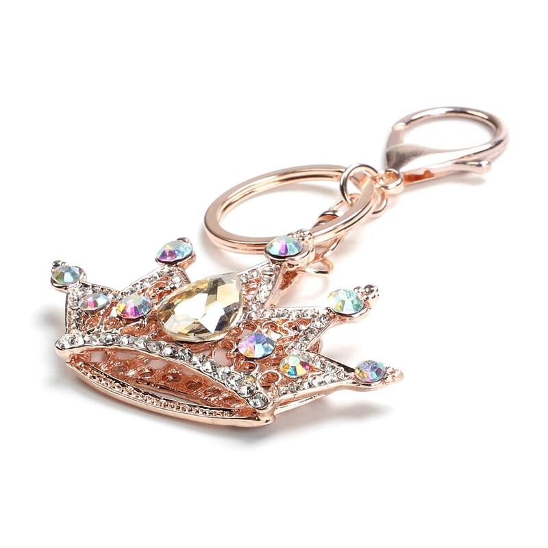 Set of 3 Multi Color Enamelled Keychain Key Ring for Women Holder - Medium