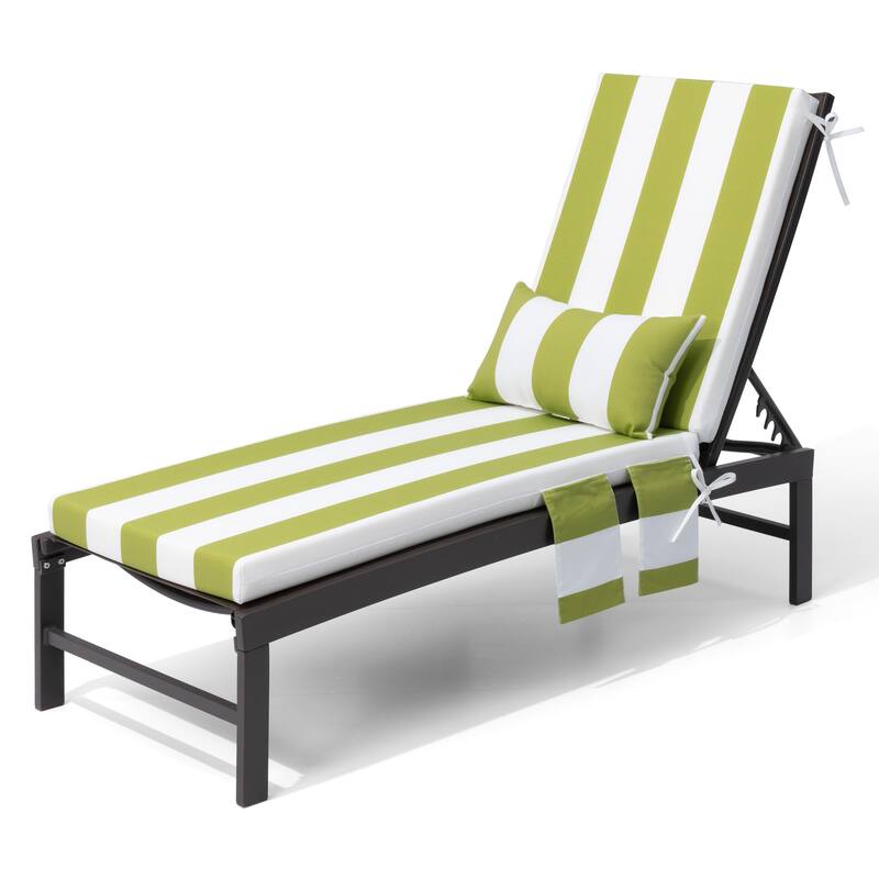 Pellebant Outdoor Lounge Chair Cushions with Pillow