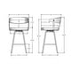 preview thumbnail 2 of 37, Amisco Quinton Swivel Counter and Bar Stool