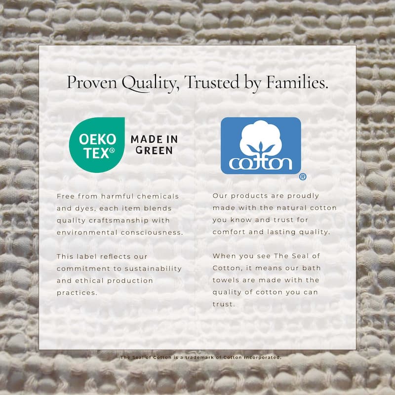 Linery & Co. Cotton Honeycomb Waffle Garment Washed Quilt Set