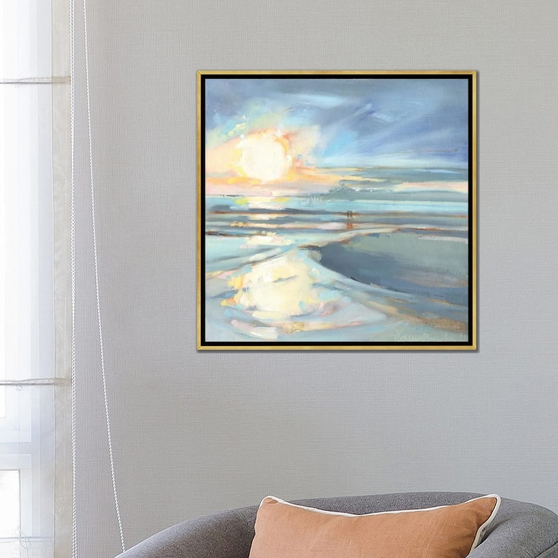 iCanvas "Eastern Lake Sunset" by Kathleen Broaderick Framed Canvas Print
